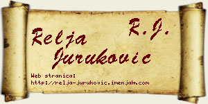Relja Juruković vizit kartica